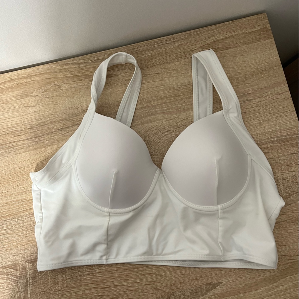 Shein white swim top